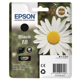 Epson T180140 Claria Black Ink - C13T18014010