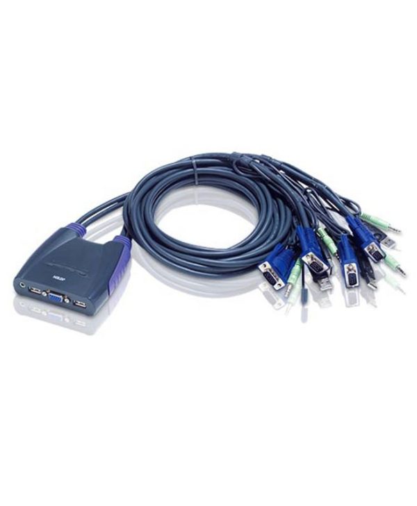 Aten 4 Port USB +Audio KVM Switch