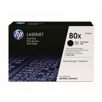 HP Toner Laser 80XD Black Dual Pack CF280XD - 6.9K Pgs