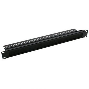 Equip 1U Brush Panel Black 327411