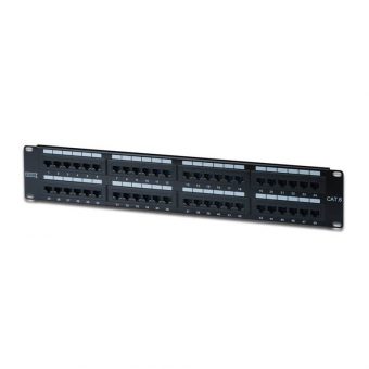 Digitus 48 Port 2U Cat.6  Patch Panel Black DN-91648U