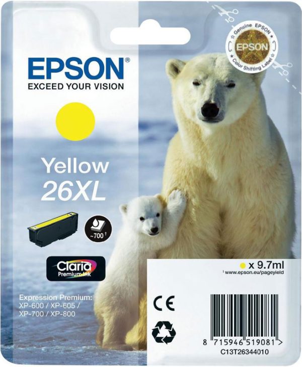 Epson Ink T263440 XL Yellow