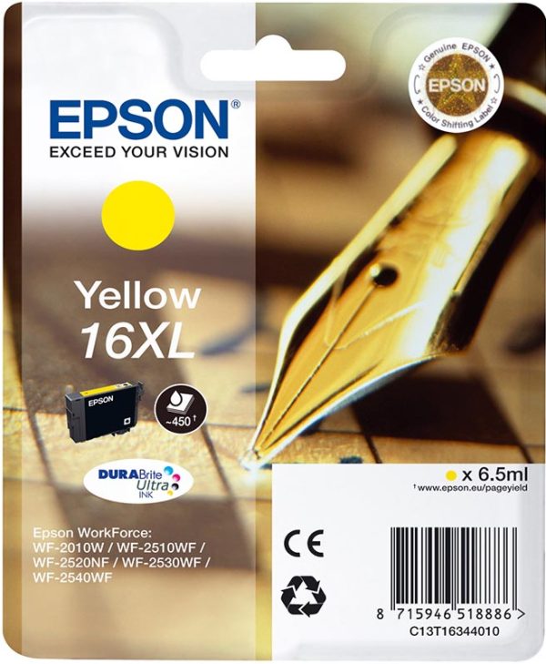 Epson Ink T163440 XL Yellow