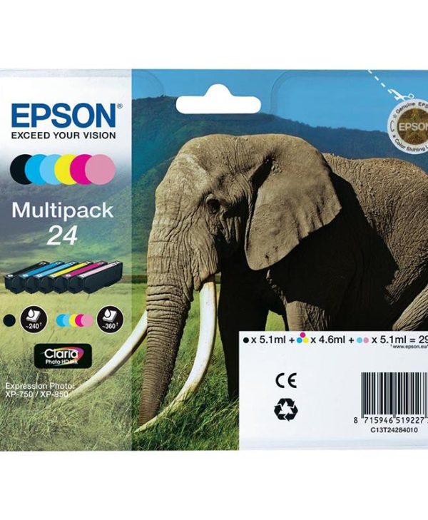 Epson Multipack 6-Colours 24 Claria Photo HD Ink C13T24284011