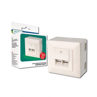 Digitus Πρίζα Επιτοίχια / Χωνευτή UTP 2 x RJ45 DN-9002-N