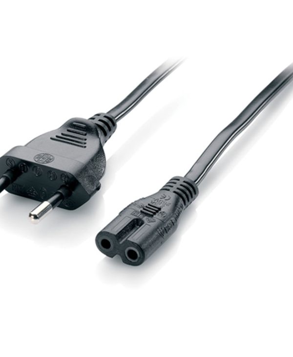Equip High Quality Power Cord C7 to 2-Pin Euro 1.8m Black 112160