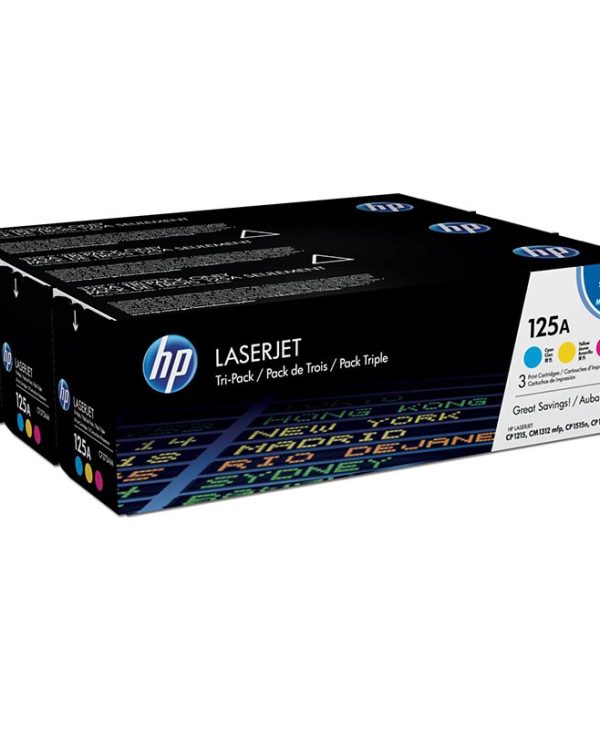 HP 125A Cyan/Magenta/Yellow Tri-Pack LaserJet Toner CF373AM