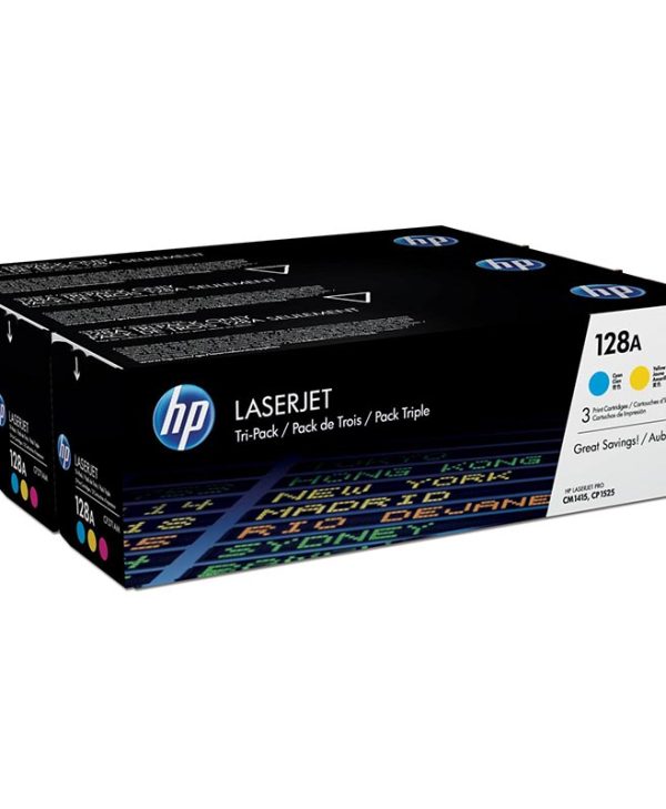 HP 128A Cyan/Magenta/Yellow Tri-Pack LaserJet Toner CF371AM
