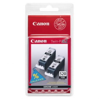 Canon PGI-520BKTP Black Dual Pack Ink 2932B012