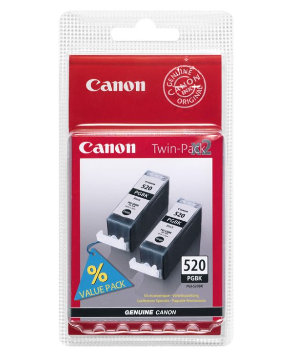 Canon PGI-520BKTP Black Dual Pack Ink 2932B012