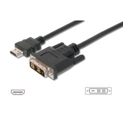 Digitus HDMI - DVI M/M 2m Black AK-330300-020-S