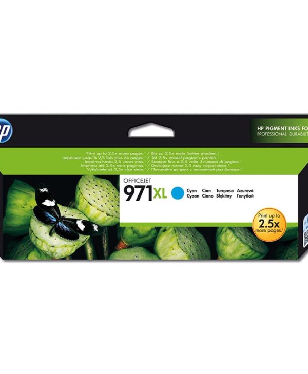 HP No 971XL Ink Cyan 6.6K Pgs CN626AE