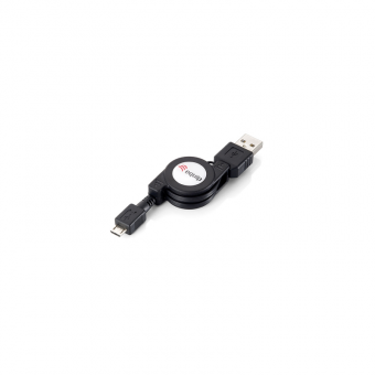 Equip Micro USB - USB 2.0 Cable Roll M/M 1m Black 128595