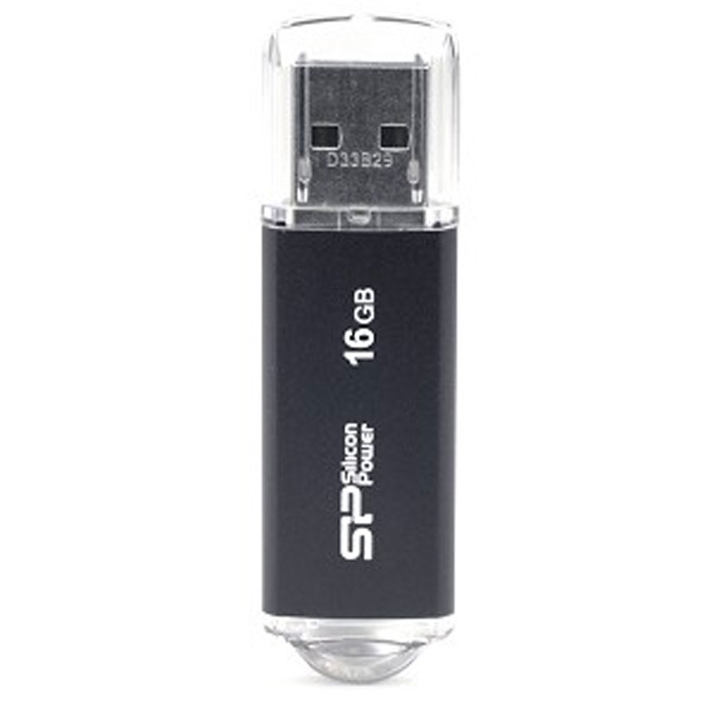 V27212_1 Silicon Power Ultima II 16GB/USB2.0 Black SP016GBUF2M01V1K - Image 1