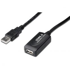 Digitus USB 2.0 Repeater Cable 15m Black DA-73101