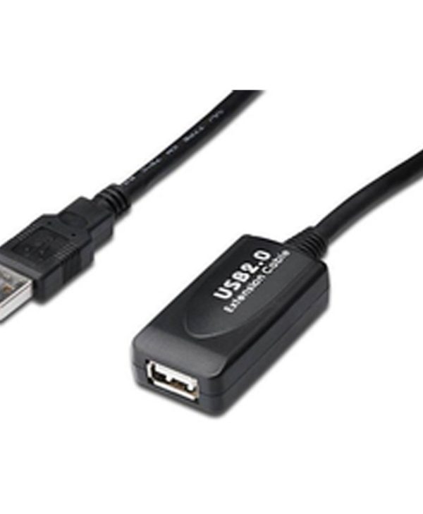 Digitus USB 2.0 Repeater Cable 15m Black DA-73101