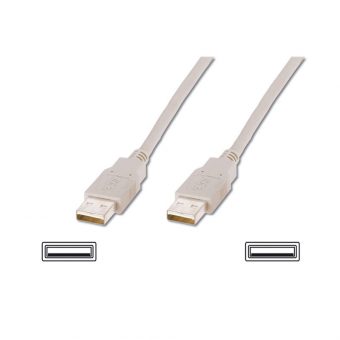 Digitus Cable USB-A 2.0 Male - USB-A 2.0 Male 1.8m Black AK-300100-018-S