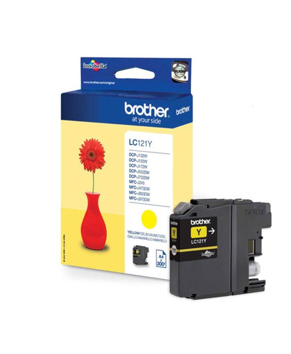 Brother Yellow Ink MFC J470/870, DCP J552/752 LC-121Y