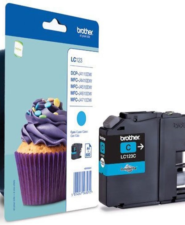 Brother Cyan Ink MFC J4110/4410/4510/4610/4710 LC-123C