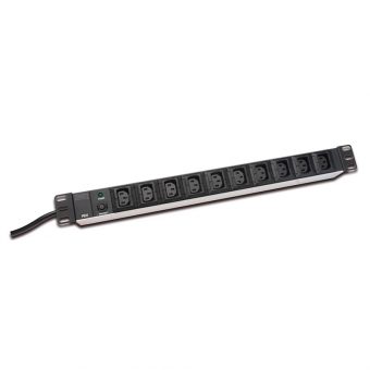 Digitus Πολυπριζο 19" 10*c13 Σε C14 Με Προστασια DN-95404