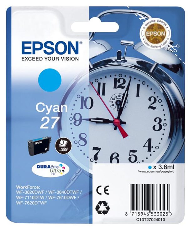 Epson T270240 Ink Cyan 3.6ml C13T27024010