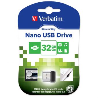 Verbatim Store 'n' Stay Nano 32GB USB 2.0 Black 98130