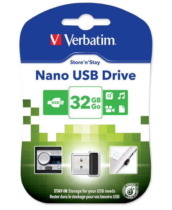 Verbatim Store 'n' Stay Nano 32GB USB 2.0 Black 98130