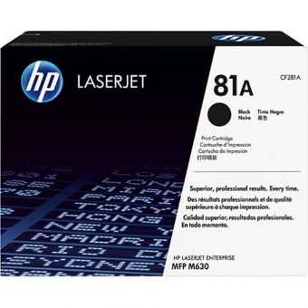 HP 81A Black LaserJet Toner 10.5K Pgs CF281A
