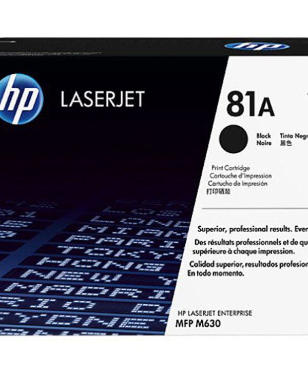 HP 81A Black LaserJet Toner 10.5K Pgs CF281A