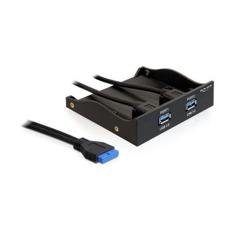 Delock USB 3.0 Front Panel 2 x Port with internal 19pin 61896