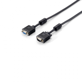 Equip VGA Cable 3+7 M/F 5m with ferrite 118802