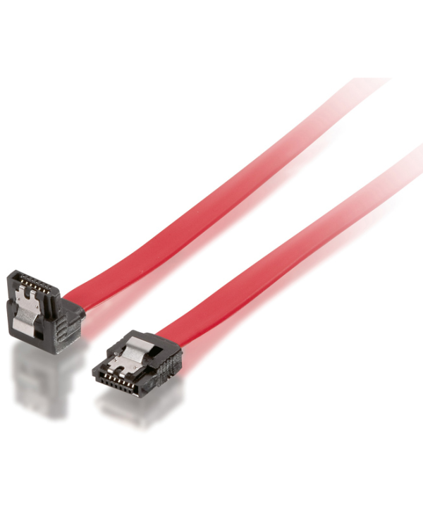 Equip Sata Internal Flat Cable 0.3m with metal 111809