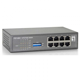 LevelOne FEP-0800 8port FE PoE Switch 90W