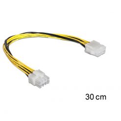 DeLock CPU Power Extension 8pin EPS M/F 30cm 83342