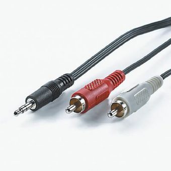 Roline 3,5mm Audio Cable 2x RCA M 10m 11.09.4349