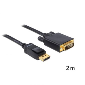 Delock cable DisplayPort Male σε DVI Male 2m 82591