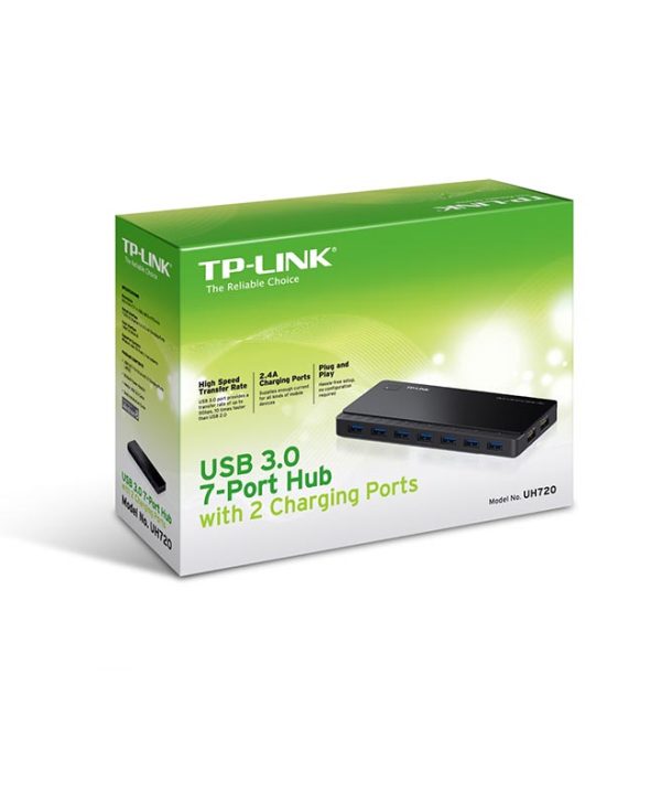 TP-Link UH720 7-port Hub USB 3.0 with 2 Charging Ports v3