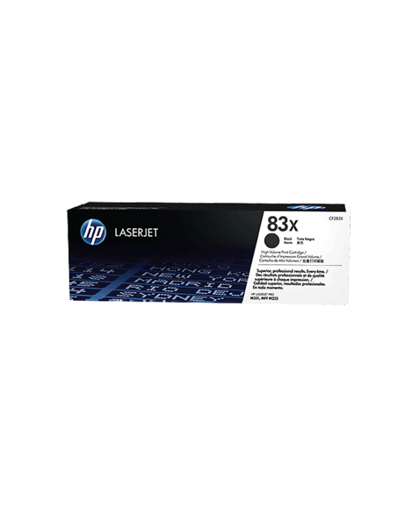 HP 83X Black High Yield LaserJet Toner 2.2K Pgs CF283X
