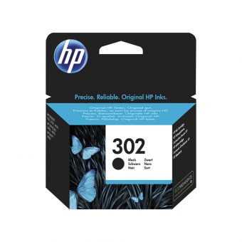 HP 302 Ink Black 190 Pgs F6U66AE
