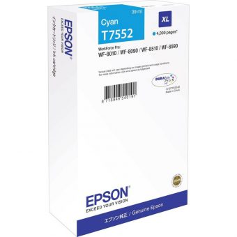 Epson T755240 Ink Cyan XL WFPRO8010 4K Pgs C13T755240