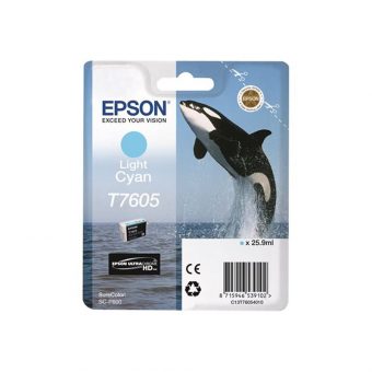 Epson T7605 Light Cyan Ink C13T76054010 1356Pgs