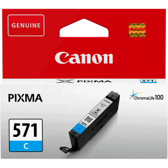 Canon CLI-571C Cyan Ink 0386C001 345Pgs