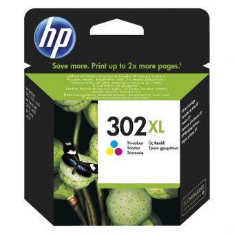 HP 302XL Tri-Color Ink F6U67AE 330Pgs