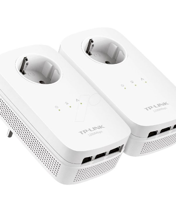 TP-Link AV1300 3-Port Gigabit Passthrough Powerline Starter Kit TL-PA8030P KIT v2