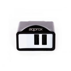 Approx Double Universal Wall Charger Black appUSBWALL21b - Image 3