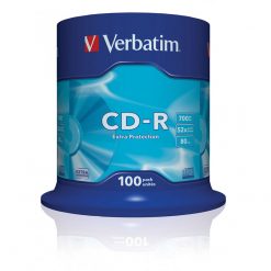 Verbatim CD-R Extra Protection 700MB 52x 100 Pack Spindle 43411