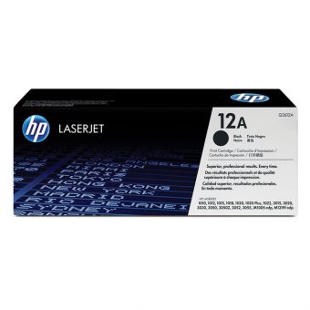 HP 12A Black LaserJet Toner 2K Pgs Q2612A