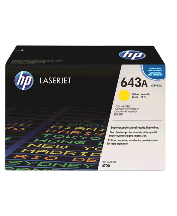 HP Toner Laser LJ 4700 Yellow 10K Pgs (Q5952A)