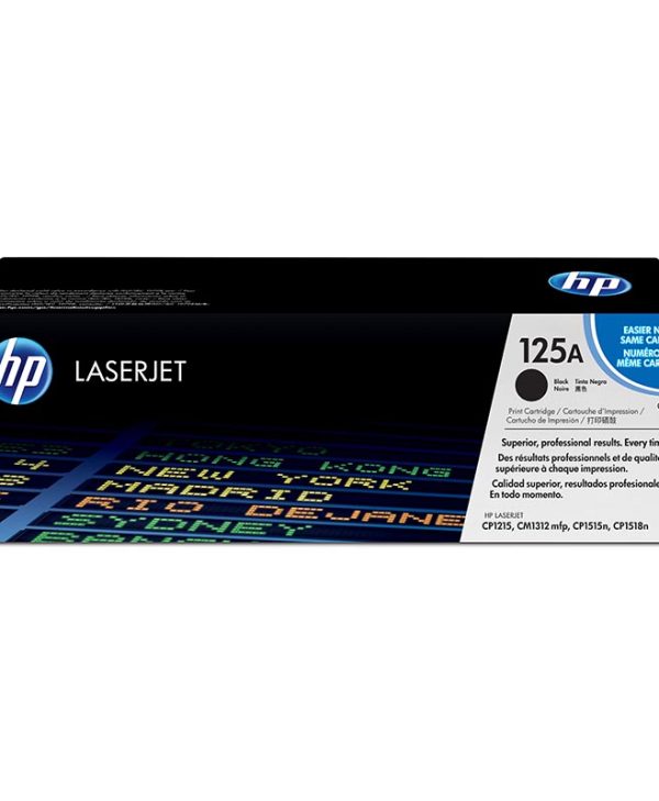 HP 125A Black LaserJet Toner 2.2K Pgs CB540A