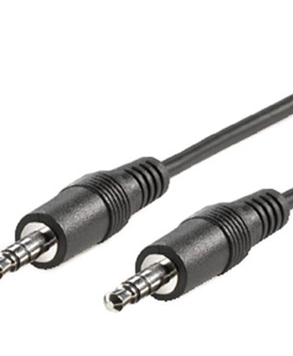Roline 3.5mm Audio Cable Male - Male 5m Black 11.09.4505